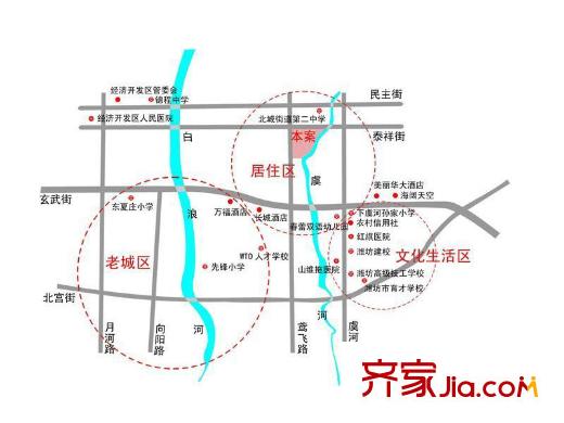 香岸花園交通圖
