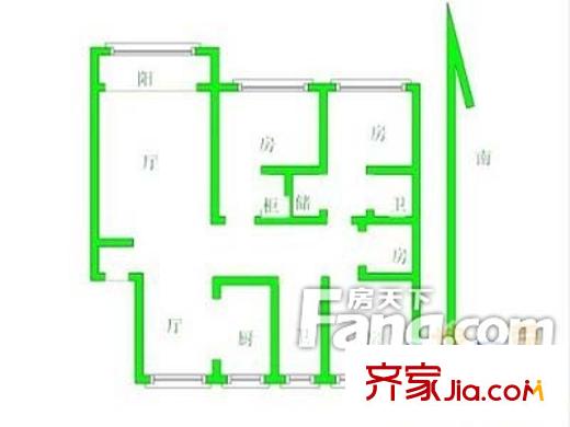 盛得花園戶型圖戶型圖（20130308） 3室2廳2衛(wèi)1廚