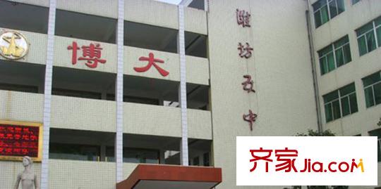 上河園配套圖濰坊5中距項目約300米的距離