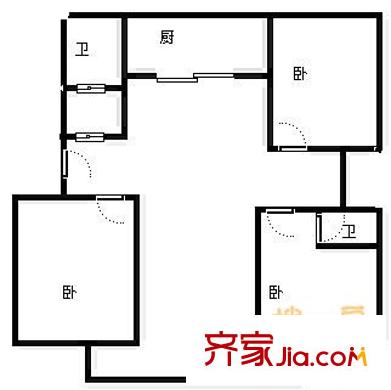 博雅德園 3室 戶型圖