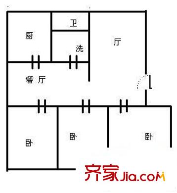 博雅德園 3室 戶型圖
