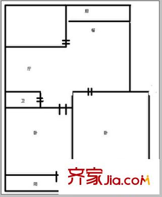 博雅德園 3室 戶型圖