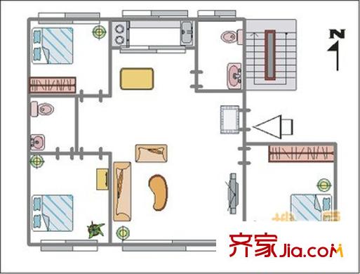 博雅德園 3室 戶型圖