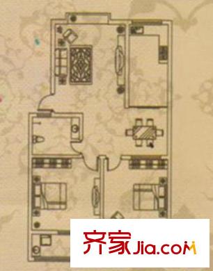 上河園 2室 戶型圖