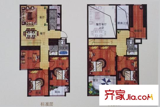恒信錦繡名郡多層E戶型 3室2廳1衛(wèi)1廚