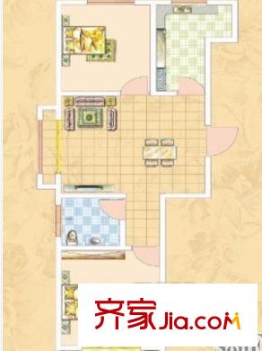 清荷園戶型圖戶型圖（2室2廳1廚1衛(wèi)） 2室2廳1衛(wèi)1廚
