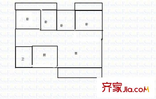 清荷園 4室 戶型圖