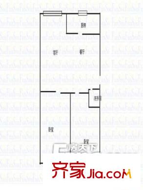 金馬家園戶型圖戶型圖 2室2廳1衛(wèi)1廚