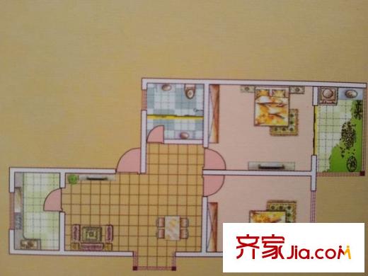 盛泉小區(qū) 3室 戶型圖