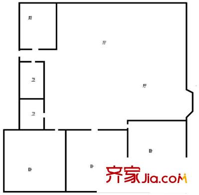 吉祥家園 3室 戶型圖