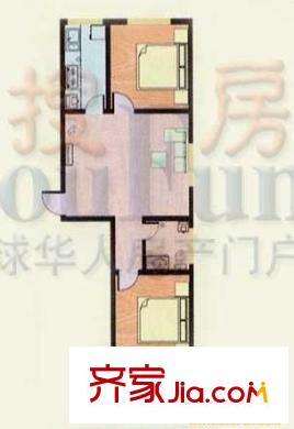 金都南苑戶型圖戶型圖 2室1廳1衛(wèi)1廚