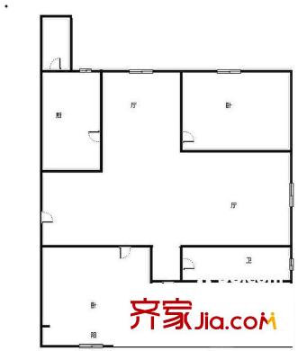 七星之都 戶型圖（3室2廳1廚1衛(wèi)）