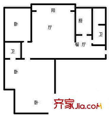 北?；▓@ 3室 戶型圖