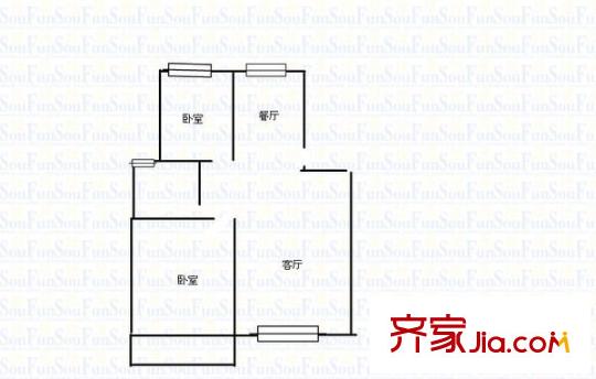 金華苑 2室 戶型圖