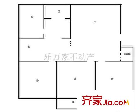 怡新苑 3室 戶型圖