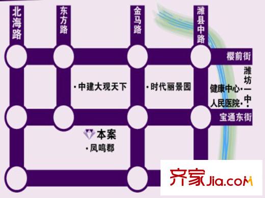 鳳鳴郡交通圖區(qū)位圖
