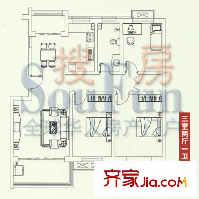  中央麗景 戶型圖