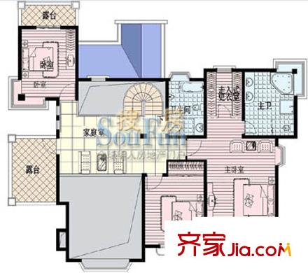 泰泓花園F型 5室3廳3衛(wèi)1廚