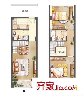 尚?千燈挑高復(fù)式公寓46平方米