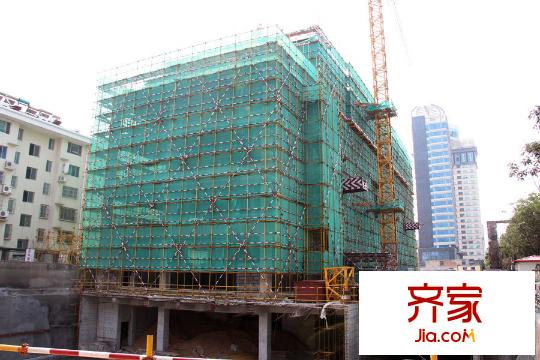 浙鑫廣場(chǎng)1號(hào)樓主體側(cè)面施工（2015-09-16）
