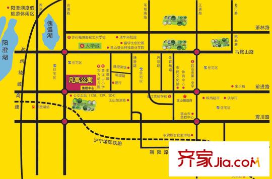 凡高公寓交通圖