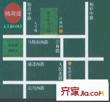 頤湖園別墅交通圖