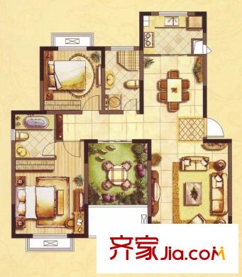 東城世家別墅戶型圖東城世家 戶型圖 2室2廳2衛(wèi) 2室2廳2衛(wèi)1廚
