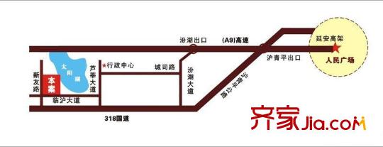 江南岸交通圖
