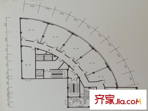 新華國際一期寫字樓平面圖 