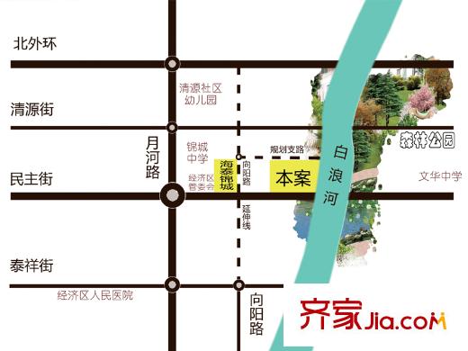 海泰綠洲區(qū)位圖