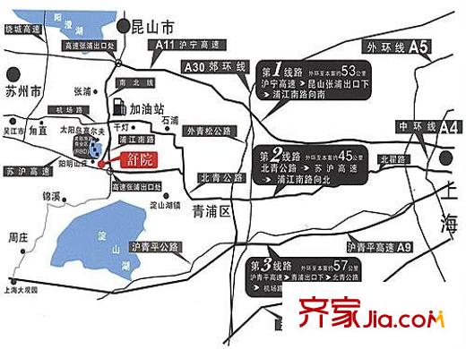 望山舒院交通圖