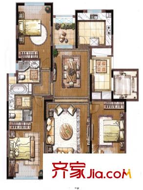 觀林一品11#14#I戶型 3室2廳2衛(wèi)1廚