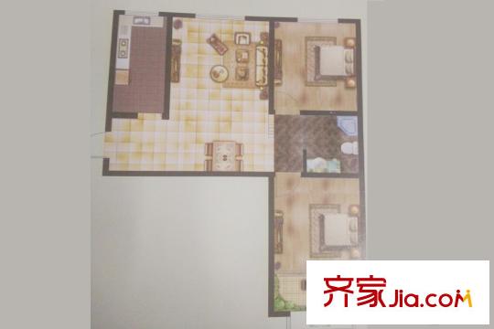 雷士書香宜家1號樓C戶型 2室2廳1衛(wèi)1廚