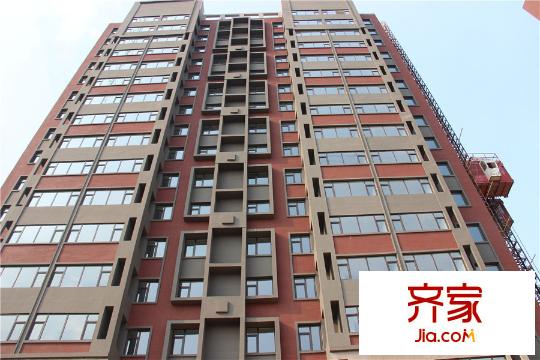 萬基寶通家園二期高層8#外立面施工（20151009）