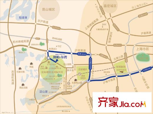 納帕爾灣交通圖  
