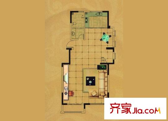 澳博萊花園25/26#復(fù)式東西山戶(hù)型 3室2廳2衛(wèi)1廚