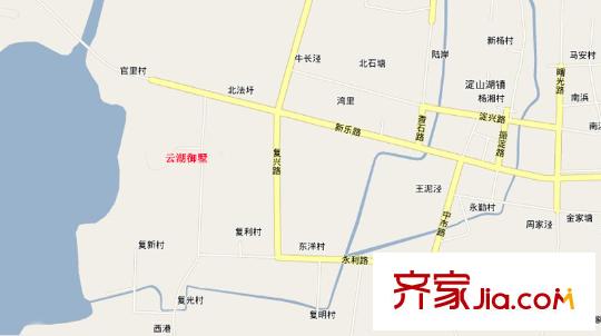云湖御墅交通圖