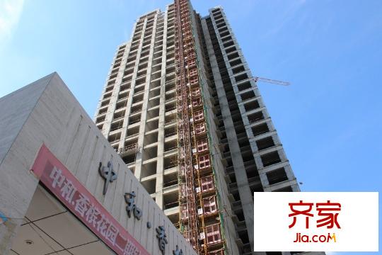 中和香檳花園高層8#樓體施工（2015-9-8）