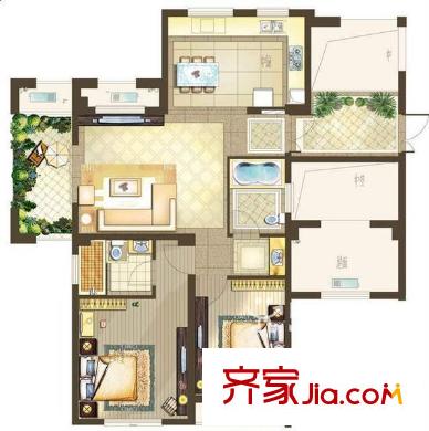 秦峰廣場(chǎng)小區(qū) 戶型圖