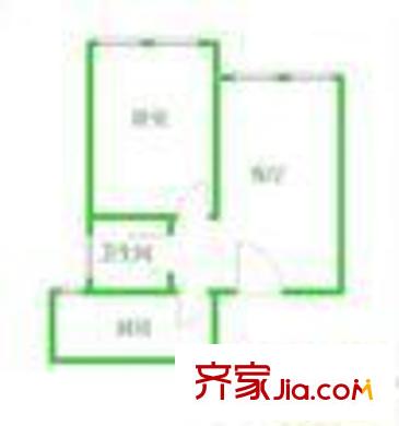 寶曼酒店公寓 戶(hù)型圖 1室1廳1衛(wèi)