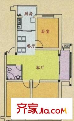 望江新村 戶型圖  3室2廳1衛(wèi)