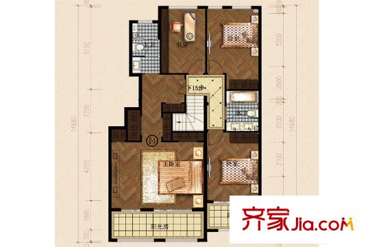 恒信寶通世家7號樓C1戶型2層 5室2廳4衛(wèi)1廚