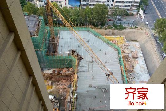 大有公館沿街商業(yè)施工俯視圖（2015-10-20）