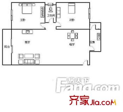 城南東苑 戶型圖
