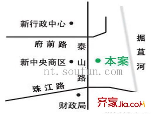中坤苑交通圖