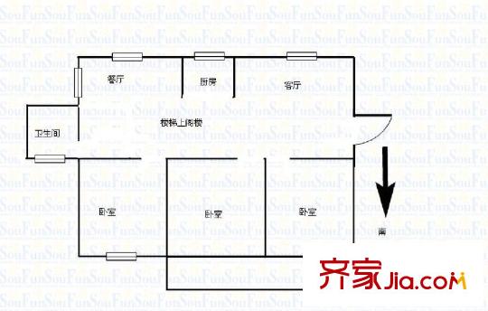百花南苑 0室 戶型圖