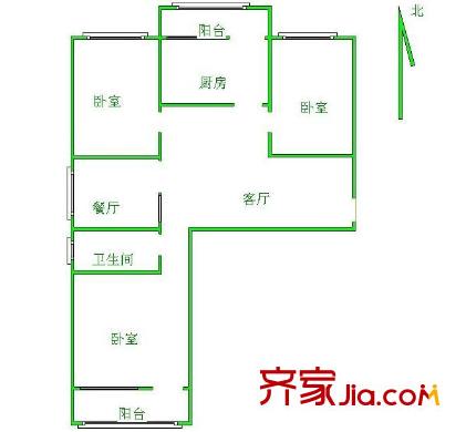 新海通花園錦繡苑 戶型圖