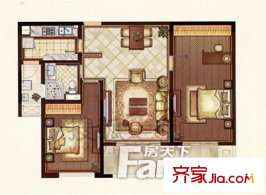 新海通花園錦繡苑 戶型圖