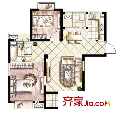 昆山 馨座 戶型圖
