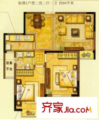 錦都花苑 戶型圖